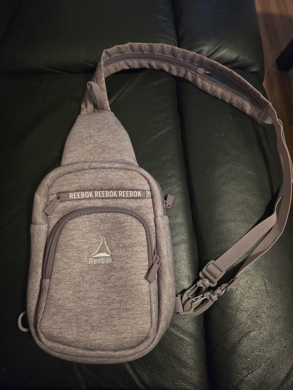 Reebok Sling Bag in Mauve Taupe